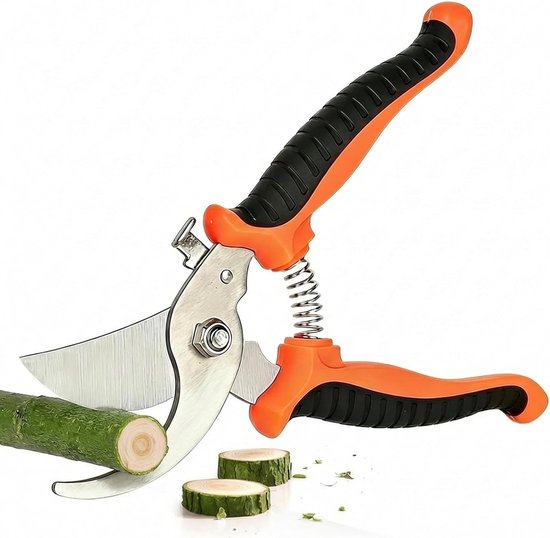 Gartenschere Gartenschere Für Rosensträucher 19 Cm Lange Gartenschere, Die Mühelos Äste Bis Zu 1,5 Cm Schneidet Mit Klingen Aus Edelstahl, Softgr