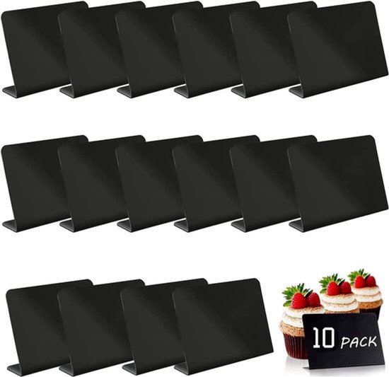 10 Stück, 10 X 7,5 Cm Mini-tafeln, Kreidetafel-etiketten Für Speisen, Kreideetiketten Für Tischständer, Für Gartentische Zum Essen, Buffet, Partys