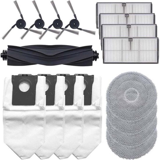 17 Teiliges Zubehörset. Passend Für Die Saugroboter Dreame X40 Ultra / X40 Ultra Complete / L40 Ultra. Enthält: 1 Hauptbürste, 4 Filter Und 4 Sta
