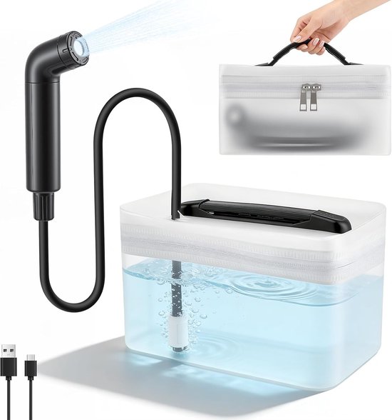 Elektrisches Reisebidet, Tragbares Elektrisches Bidet Für Die Toilette, Muslimischer Duschkopf Mit 2,3 Liter Wassertank Für Frauen, Männer Und Ki