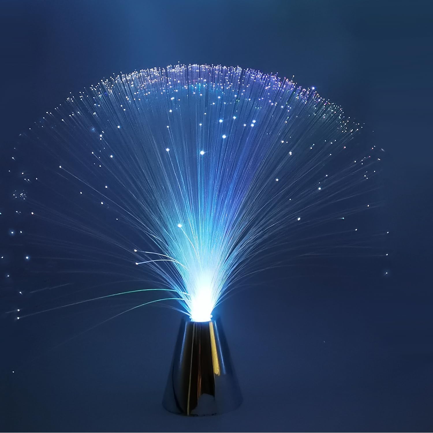 2 Stück 33 Cm Led-farbwechsel-glasfaser-brunnen-nachtlichter - Lampen Für Weihnachten