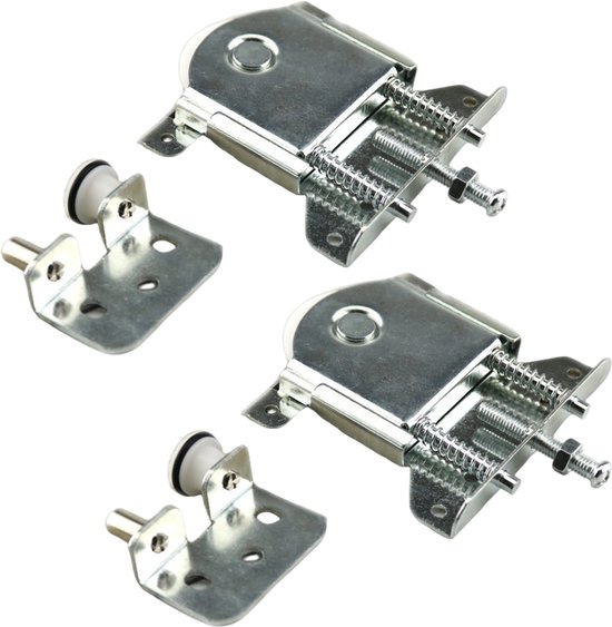 2 Stück Schiebetürrollen Schranktürrollen Set Möbelzubehör Schiebetürrollen Für Kleiderschränke Und Möbel 80 X 85 Mm Silber