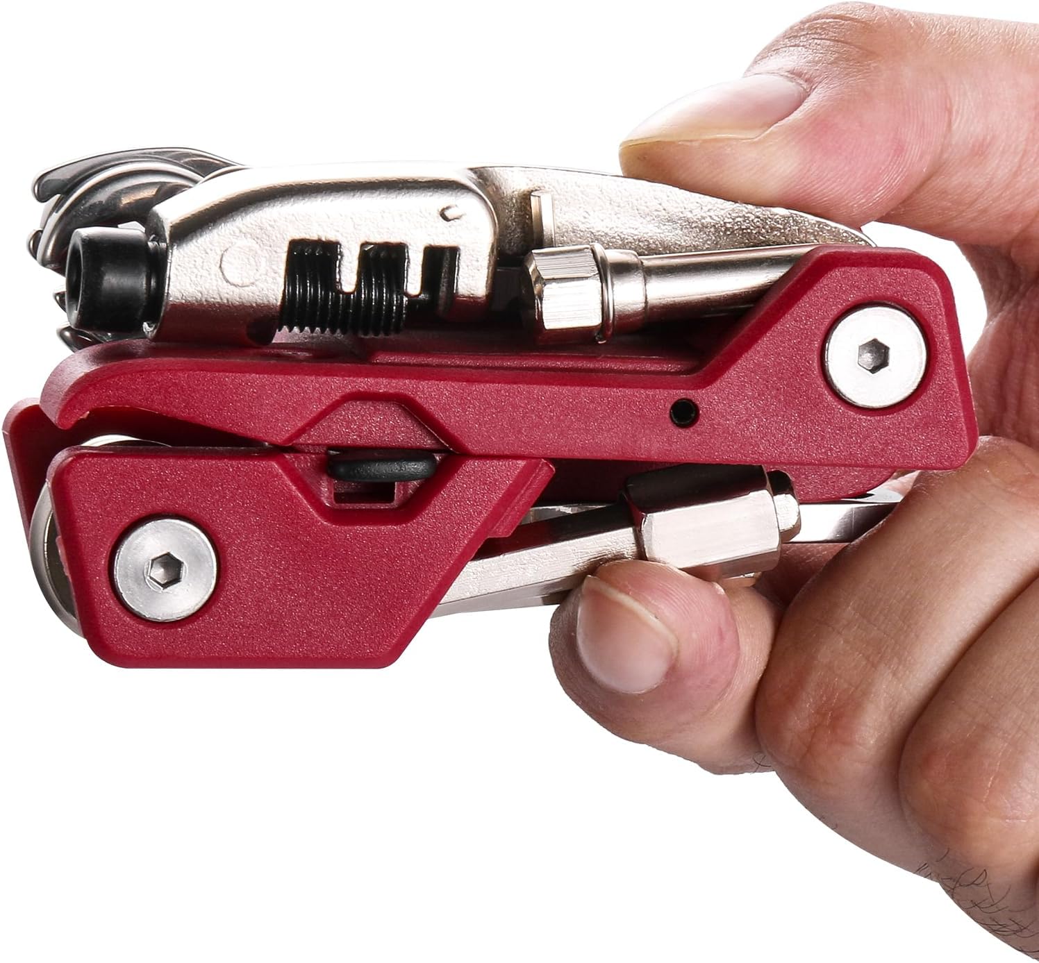 21-in-1 Tragbares Fahrrad-multitool Mit Aufbewahrungskoffer – Komplettes Reparaturset Mit Inbusschlüssel, Kettennieter Und Speichenschlüssel Für Alle Fahrräder