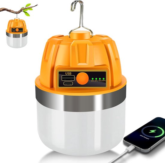 Wiederaufladbare Led Campinglaterne 2500 Lm 13600 Mah Ipx5 Wasserdicht