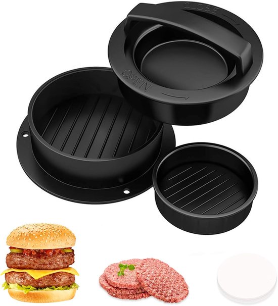Hamburgerpresse Burgerpresse Tofupresse Grillzubehör 100 Blatt Wachspapier 3 In 1 Hamburgerpresse Burgerpresse Grillzubehör Hamburgerpresse Küche