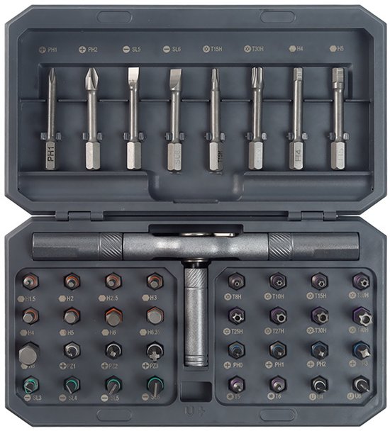 Schraubendreher Set Werkzeugset 42 In 1 Magnetschraubendreher Ratschenschraubendreher Set Inklusive Verschiedener Bits Und Aufbewahrungsbox Für D