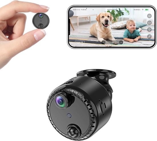 4k Mini Wlan Innenkamera Kabellose Überwachungskamera Nachtsicht Ki Bewegungserkennung Lange Akkulaufzeit Cloud Und Sd Speicher Heimüberwachung