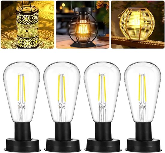 4er Set Solar Gartenleuchten Mit Hellem Led Licht Für Außenbeleuchtung Und Gartenzubehör