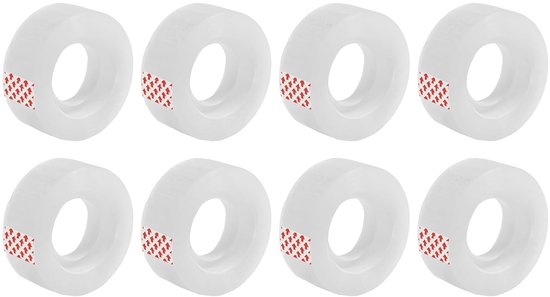 Beschreibbares Klebeband (8er Set) Von Hand Abreißbar Matt Und Unsichtbar Zum Reparieren Von Dokumenten Hinterlässt Keine Spuren. Weiß, 15 Mm.