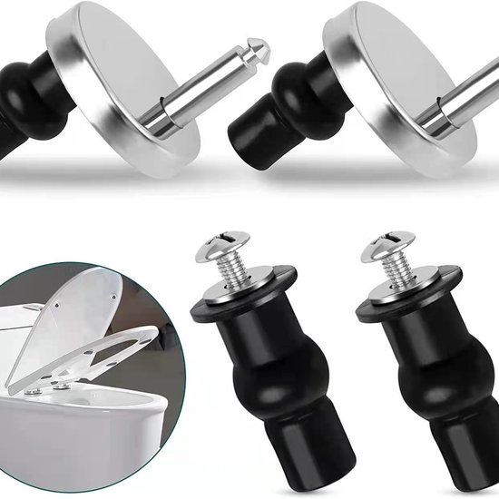 Wc Sitzscharniere 2 Stück Wc Sitzscharnier Set Universelle Scharniere Für Wc Sitze Wc Sitz Montageset Edelstahl Verstellbar Einfache Montage Ersa