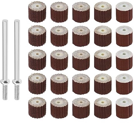 Für 25 Stück Lamellenschleifscheiben, Schleifpapier, Schleifscheiben, Polierwerkzeugzubehör Für Hängende Windmühlen