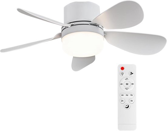 Deckenventilator Mit Fernbedienung E26/e27 Schraubfassung Dimmbar 1000 Lumen Durchmesser 16,54 Zoll Für Schlafzimmer, Küche Und Wohnzimmer
