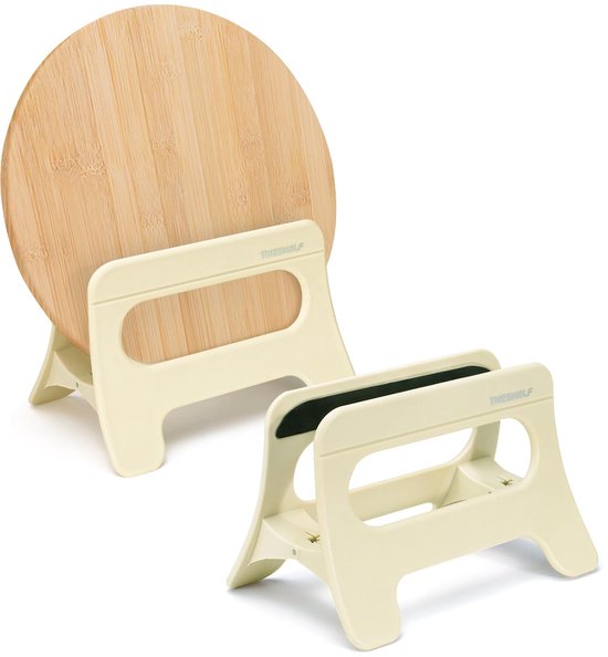 2er Set Schneidebretthalter, Schneidebrett Organizer, Schneidebretthalter, Schneidebretthalter Für Tisch, Schrank, Topfdeckel, Beige