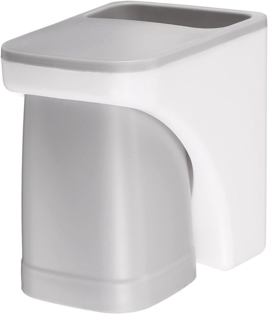 Magnetischer Zahnbürstenhalter 6 Cm Becher 2 In 1 Zahnpasta Organizer Grau Familienbad