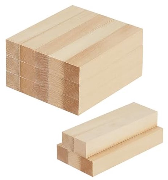 20 Stück 15 X 2 5 X 2 5 Cm Holzschnitzholz Lindenholz Rohes Balsaholz Zum Schnitzen Natürliche Holzblöcke Unbehandelter Holzblock Für Diy Schnitz