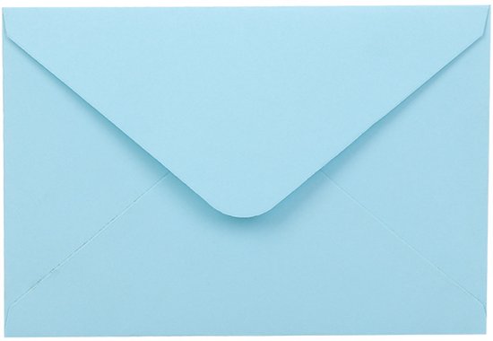 100 Umschläge (13,5 X 18,5 Cm) Für Hochzeitskarten, Weihnachtskarten, Acryl Einladungen Und Fotos Hellblau