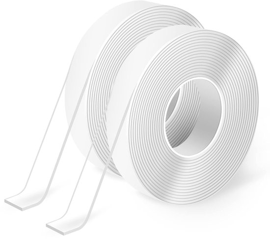Zwei Rollen Doppelseitiges Klebeband Multifunktionsklebeband Für Teppichunterlagen, Zum Befestigen Von Gegenständen, Bilderrahmen Und Wanddekorat