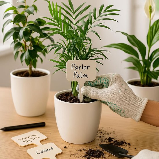 10 Etiketteneinsätze Gartenschilder Pflanzenetiketten T Förmige Holzetiketten Pflanzendekoration Für Kräuter, Blumen, Gemüsepflanzen, Sukkulenten