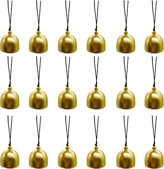 15 Mini Messingglöckchen, 2,85 Cm Kleines Goldenes Windspiel, Feng Shui Kupferglöckchen, Für Selbstgemachte Türklingeln, Traumfängeraufhänger, We
