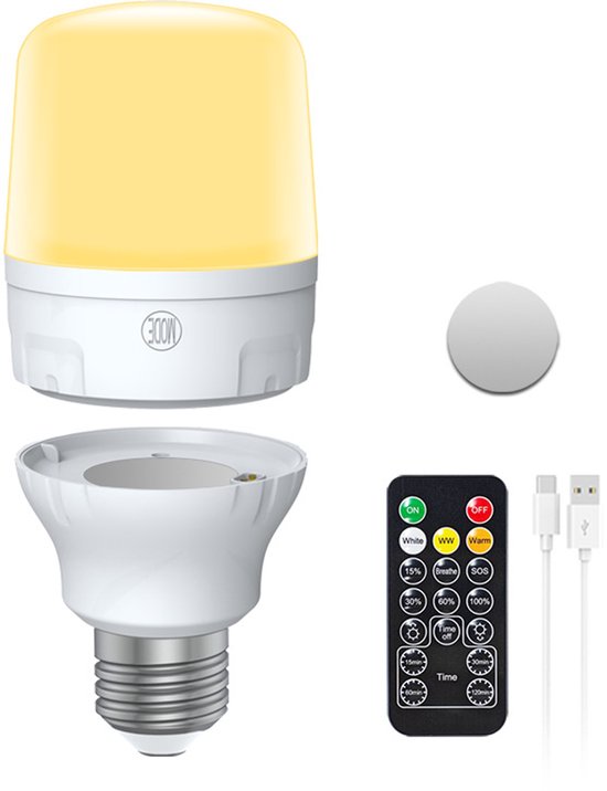 Modell C60b Ac, 1 Stück Magnetische Lampe, Dimmbare Und Abnehmbare Led Lampe Mit Fernbedienung Und 3 Farben Kabellose Puck Lampe Für Zuhause Und