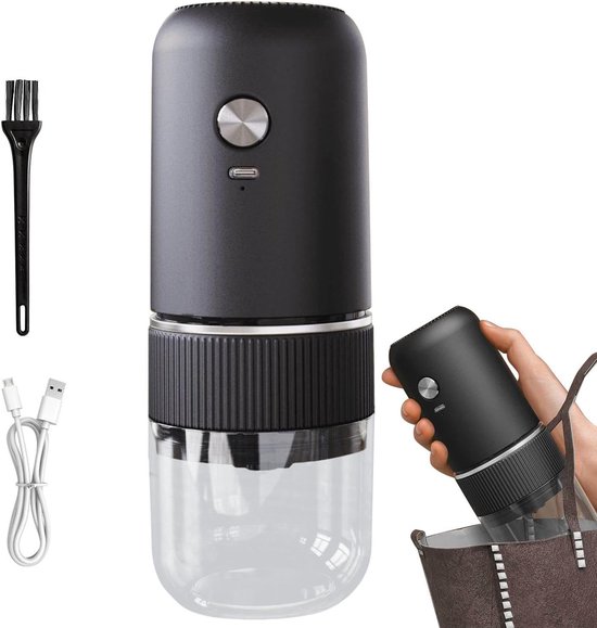 Kaffeemühle, Tragbare Espressomaschine, Leichte Kaffeemaschine, Reisekaffeemaschine Mit Schraubenverschluss, Wiederaufladbare Kaffeemaschine, Cam