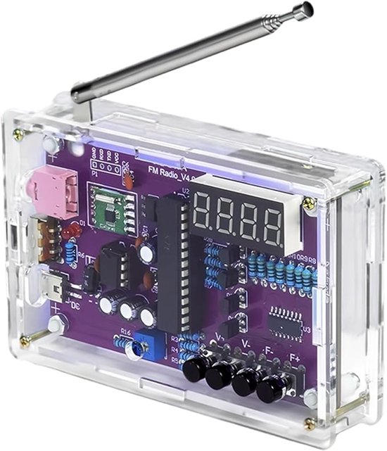 Oimg Elektronisches Fm Radio Set Lötübungsset Fm Radio Bausatz Komplettes Diy Bauset Für Fm Radio Enthusiasten Diy Radio Fm Radio Set Schweißproj