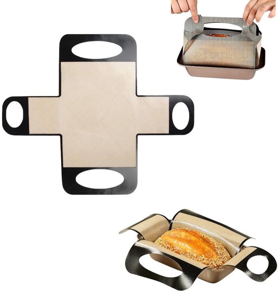 Backmatte Brotbackmatte Backformmatte Antihaft Backmatte Für Brotverpackungen 49 X 39 Cm (beige)