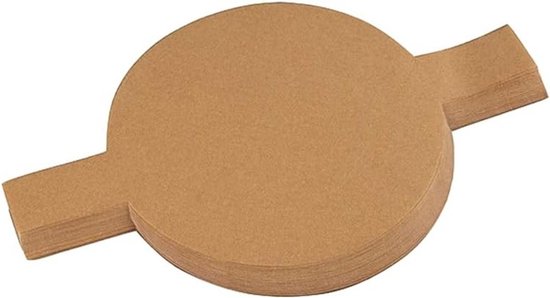100 Stück 8 Zoll Backpapier, Antihaftbeschichtetes Backpapier Für Runde Kuchenformen Mit Griff Für Küche Und Backen