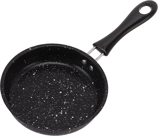 Bratpfanne Ø 12 Cm Gusseisen Schwarz Gleichmäßige Wärmeleitung Antihaftbeschichtet Ergonomischer Griff Für Verschiedene Herdarten
