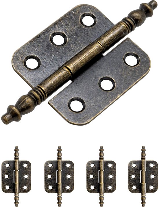 10 Stück Mini Scharniere Kleine Scharniere Möbelscharniere Klappscharniere Auflegescharniere Abnehmbare Scharniere Bronze