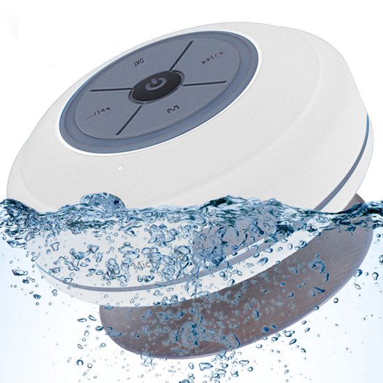 Wasserdichter Bluetooth Duschlautsprecher Kabelloser, Tragbarer Audiolautsprecher Integrierte Bedientasten Lautsprecher Starker Saugnapf Für Bade
