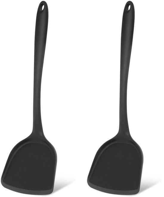 2 Teiliger Silikon Bratspatel Antihaftbeschichteter Bratspatel Pfannenwender Kochspatel Bratspatel Küchenutensil Leicht Zu Reinigen Zum Kochen, B