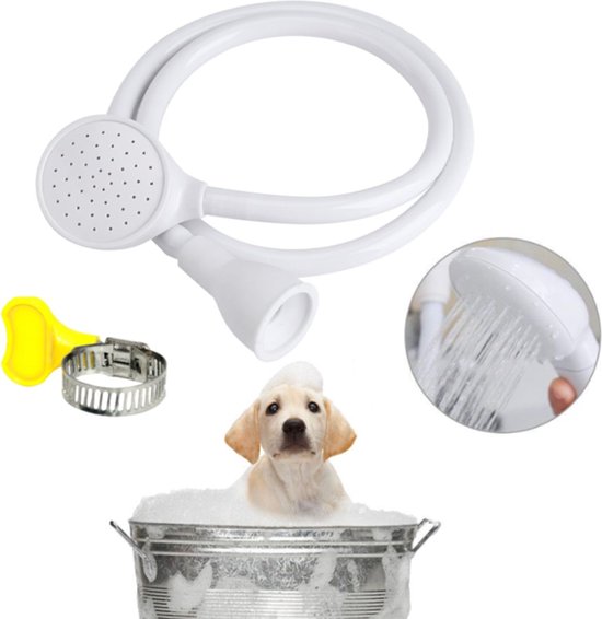 Haustier Bade Und Duschset Duschkopf Für Hunde/katzen Hunde Sprühkopf Inkl. Gartenschlauch Und Zubehör Für Haustiere, Fellpflege Und Gemüsereinig