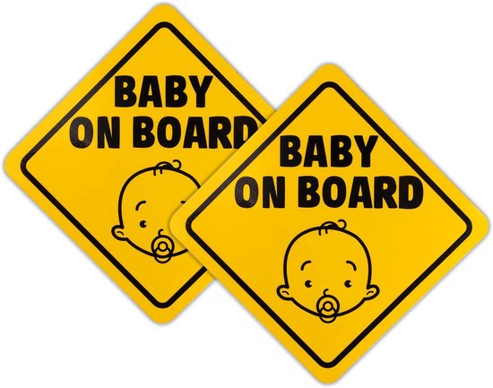 2 Autoaufkleber Reflektierende Aufkleber Reflektierende Sicherheitsaufkleber Universelle Sicherheitsaufkleber „baby An Bord“ Magnetische Aufklebe