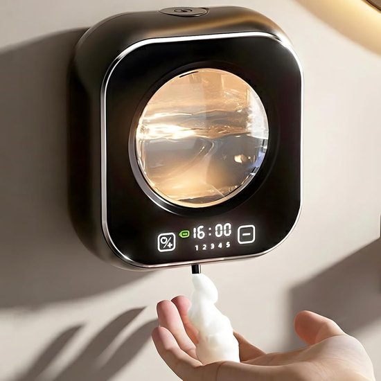 Automatischer Seifenspender, 320 Ml, Berührungsloser, Intelligenter Handseifenspender, 5 Einstellbare Seifenmengen, Wiederaufladbarer, Wandmontie