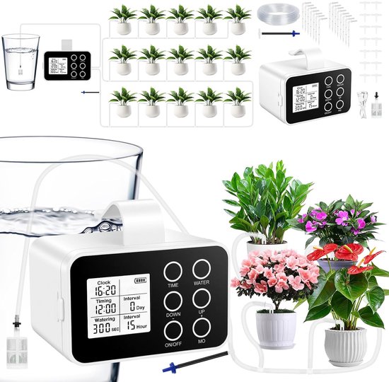 Automatisches Bewässerungssystem Für Blumentöpfe, Bewässerungssystem Für Balkon Und Terrasse, Einstellbarer Wasserdurchfluss, Für Zimmerpflanzen,