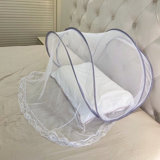 Mini Faltmoosnetz, Moskitonetz Für Den Kopfbereich, Sehr Robustes Material, Ultraleichtes Zelt Für Schlafgelegenheiten, Camping, Reisen, Terrasse