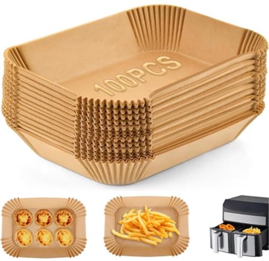 Heißluftfritteusenpapier 100 Blatt, Für 5 8 Liter Heißluftfritteusen