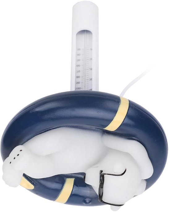 Schwimmring Thermometer Poolwasser Thermometer Temperaturmessung Unzerbrechliches Design 21 Cm Wie Abgebildet