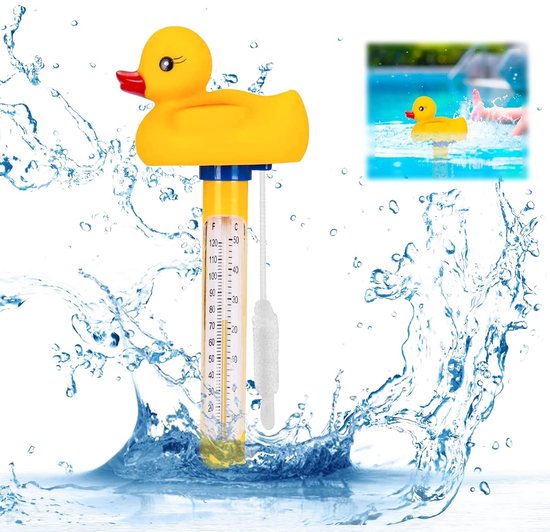 Schwimmendes Poolthermometer, Schwimmendes Poolthermometer, Wassertemperaturthermometer, Poolthermometer Mit Kabel, Für Innen Und Außenpools, Aqu