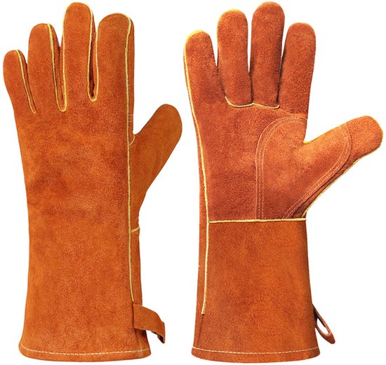 Hitzebeständige Handschuhe Für Holz Und Mehrstofföfen Flammhemmende, Wärmeisolierende Ofenhandschuhe Robuste Und Langlebige Sicherheitshandschuhe