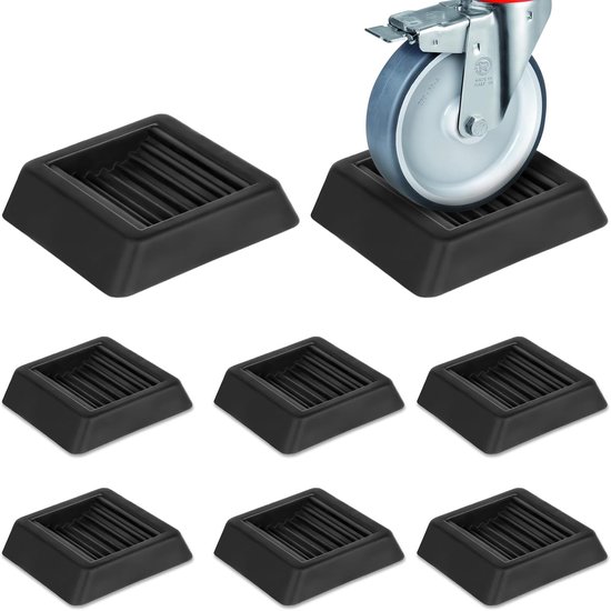 Bettstopper Möbelrollenstopper Verhindert Verrutschen Schützt Hartböden Universell Passend Rollen 8er Set Für Betten, Sofas Und Stühle