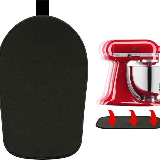 Rutschfeste Matte Passend Für Kitchenaid Standmixer Mit 6/7/8 Litern Fassungsvermögen 38 X 22 X 0,3 Cm Rutschfest Leicht Zu Reinigen Mixerzubehör