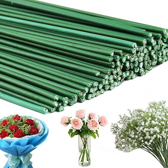50 Stück Blumendraht 30 Cm X 2 Mm Blumenstiele Blumendraht Werkzeug Zum Blumenbinden Flexible Blumendrahtstiele Pflanzenzubehör Für Sträuße, Gest