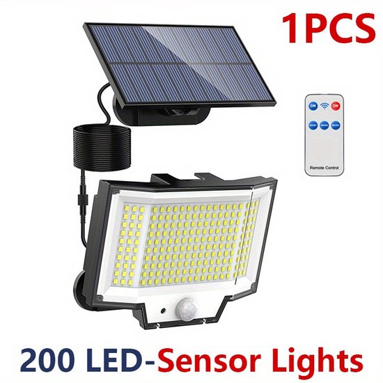 Solar Außenleuchte Mit Bewegungsmelder Solar Wandleuchte Mit Sensor Solarenergie 200 Leds