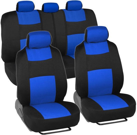 Komplettes Autositzbezug Set Vorder Und Rücksitz, Einfach Zu Montierendes Bezugsset, Zubehör Für Pkw, Lkw, Transporter Und Suv Grau/schwarz