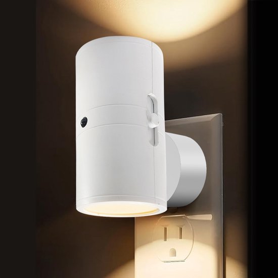 1 Led Nachtlicht Mit Stecker Nachtlicht Mit Stecker Und Dämmerungssensor 5 300 Lm, Helligkeit Einstellbar 2700 K Dimmbares Nachtlicht Für Küche,