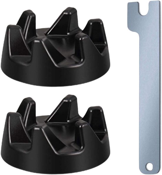 Ersatzkupplungsset Für Mixer Motoranschlussnabe Küchengeräte Reparatur Universell Passend 2 Kupplungen + 1 Schraubenschlüssel Schwarz