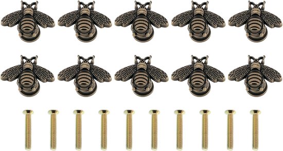 10 Stück Bienenkorbknöpfe – Anthrazit (30 X 18 X 13 Mm) – Inklusive Schrauben Für Bienenstöcke, Kleiderschränke Und Möbel