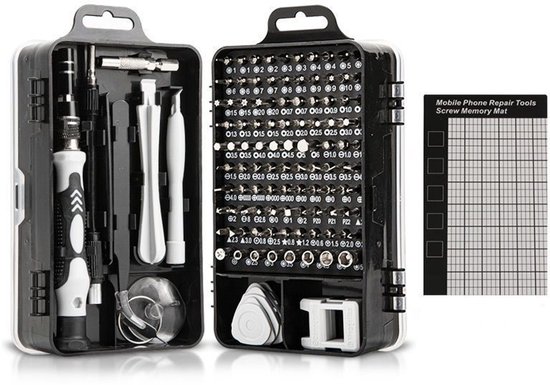 Schraubendreher Set 115 In 1 Magnetisches Reparaturset Für Elektronikgeräte Wie Computer, Handys, Laptops, Spielekonsolen, Uhren, Brillen Sowie F